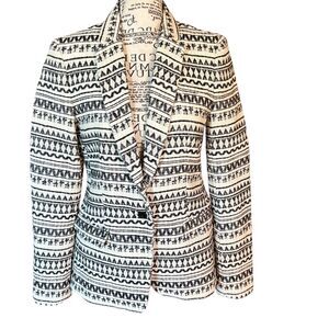 Banana Republic Black and White Patterned Jacket